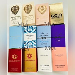 Dolce & Gabbana Women Perfume Collection Sample Size 1.5ml (12pcs)